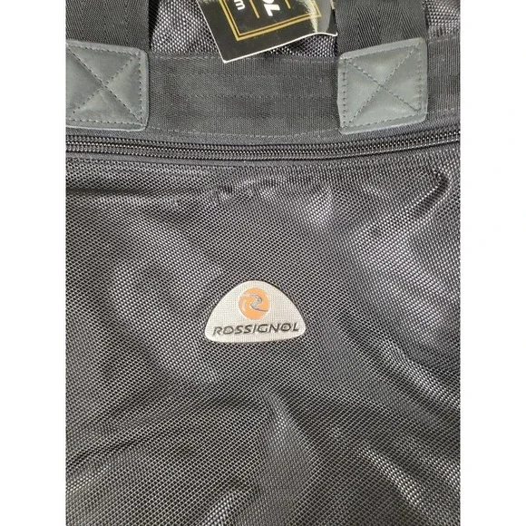 Rossignol Hand Bag Black Mens Double Top Handles Zipper Strap Carry NWT
